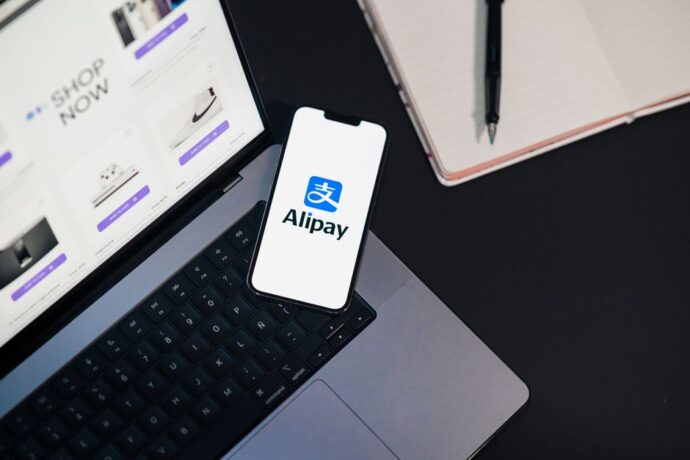 A professional team designing a fintech app interface, showcasing custom SaaS solutions and user-friendly UI/UX design.